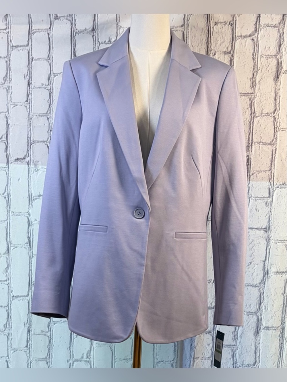 Tommy Hilfiger Size:14 Women Light Lavender Single-Button Blazer